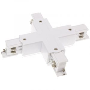 Connecteur Type X Pour Rail Triphasé (3 Allumages) Blanc