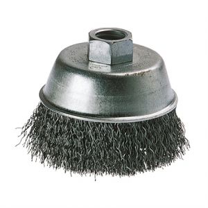 Wolfcraft Brosse métallique soucoupe, filetage 14 mm