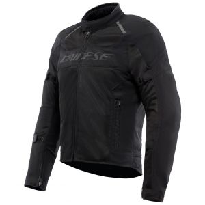 Dainese Air Frame 3 Tex Jacket, Veste de Moto d'été en Tissu avec Doublure Coupe-Vent, Homme, Black/Black/Black, 44