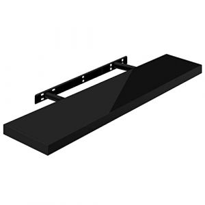 Tagère Murale, Tablette Murale Panneau de Bois, Étagère Flottante, Étagère à Livres, 90x22, 9x3, 8cm, Nior RG9481sz - Woltu