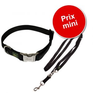 Image de Hunter Laisse Vario Basic, noir pour chien - L 200 x l 1,5 cm