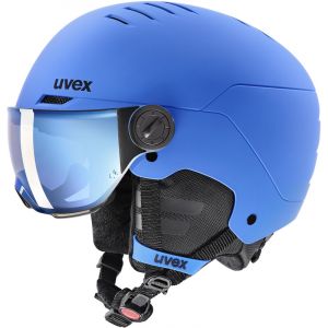 Uvex Rocket Visor Helmet Kids, bleu 51-55cm Casques ski & snowboard