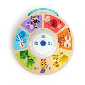 Baby Einstein Hape, Cal's Smart Sounds Symphony Magic Touch Jouet d'activité électronique en bois 3 langues (anglais, français et espagnol), 3 modes, 6 mois et plus
