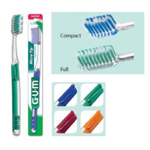 G.U.M Micro tip - Brosse à dents medium compacte 473