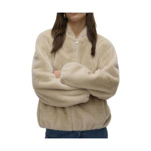 Vero Moda Short Jacket Vmsonjaliga GA Boo Veste Courte, Cr&egrave;me, M Femmes