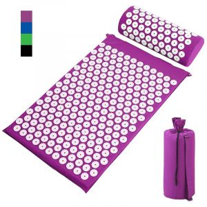 Sotech Matelas De Relaxation, Kit D'acupression Avec Tapis Et Coussin, Violet, Avec Sac Et Coussin, Standards/Certifications: Rohs