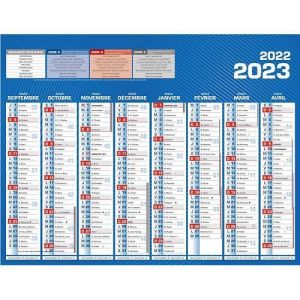 CBG CALENDRIER CLASSIQUE 16 MOIS MINI 21 x 26,5 cm BOUCHUT