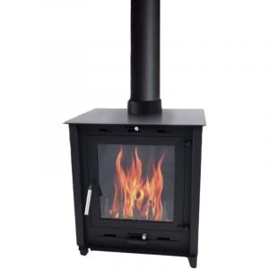 Monmobilierdesign SOLARIS Poêle à bois à accumulation 12 kW - bûches de 45 cm - rendement élevé