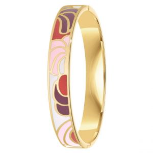 Jonc Femme So Charm - B3077 - Bracelet Email Dor&eacute;