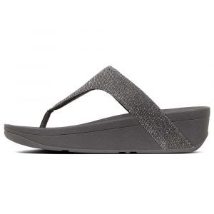 FitFlop Tongs LOTTIE GLITZY Argenté - Taille 39,40