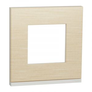 Schneider Electric Unica Pure - plaque de finition - Bois nordique - 1, 2, 3 ou 4 postes