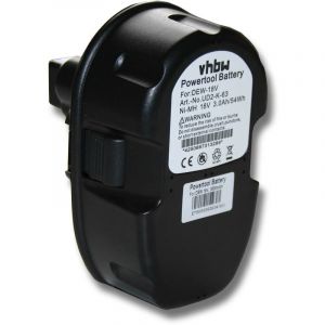 Vhbw Batterie compatible avec Dewalt DW919 FlashLight, DW919 Flash Light, DW932, DW933, DW933K outil &eacute;lectrique (3?000mA