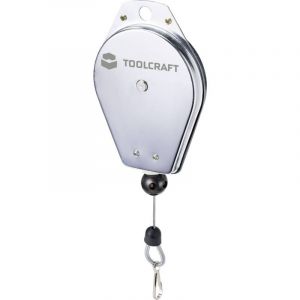 Toolcraft TO-7310169 Câble à ressort, câble de sortie jusqu'à 2 m. Capacité de charge (max.) 3 kg
