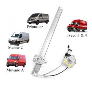 Storm M&eacute;canisme de l&egrave;ve-vitre pour NISSAN: Interstar & RENAULT: Master, Master Propulsion & OPEL: Movano & IVECO: Daily & R.V.I.: Mascott (Ref: 83675)