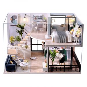 Dam Duo-plex temps accueillant. Maquette 3d r&eacute;aliste.