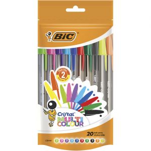 Bic Cristal Multicolor. Sac de stylos