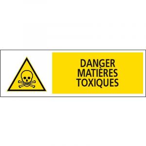 Novap Panneau rigide d'avertissement - Dangers - Danger matières toxiques