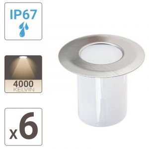 Xanlite Kit de 6 Spots encastrables ext&eacute;rieur.