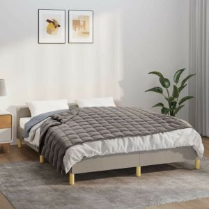 VidaXL Couverture lestée Gris 120x180 cm 5 kg Tissu 350770