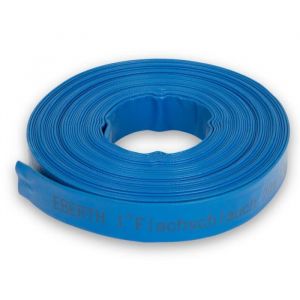 Eberth 1" Tuyau d'arrosage Tuyau Plat Pour Pompe, Longueur 20m, 1 Pouce, Diamètre 25mm, Flexible, PVC Résistant, Tuyau Industriel, Tuyau d'eau pour