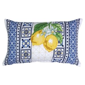 Signes Grimalt Coussin d&eacute;coratif citron 30x50cm, rembourrage doux, id&eacute;al pour la maison, canap&eacute;, lit, style moderne et frais