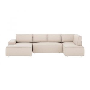 Canapé d'angle 8 places beige