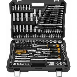 Jcb Ensemble d'Outils 216 &Eacute;l&eacute;ments Acier Chrome-Vanadium