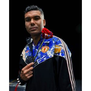 Adidas Manchester United Track Top Stone Roses - Noir/multicolor, pointure Small - ['Noir'] - Taille Small