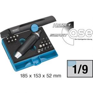 Hazet Jeu de tournevis à frapper (bits) - Hexagone massif 8 (5/16 pouce) - Profil Phillips PH, Profil à 6 pans intérieurs, Profil à fente, Profil TORX intérieur - Nombre d'outils: 23 - 2272/23N