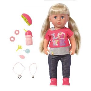 Image de Zapf Creation BABY born Soft Touch Sister blond 43 cm rose/rose vif