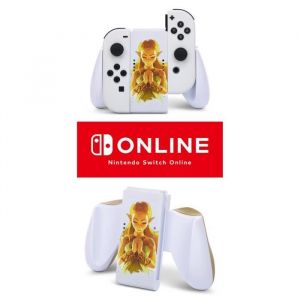 PowerA Grip Switch Blanc Confort Zelda Design Pour Joycon (License Officielle Nintendo) - Princesse Zelda