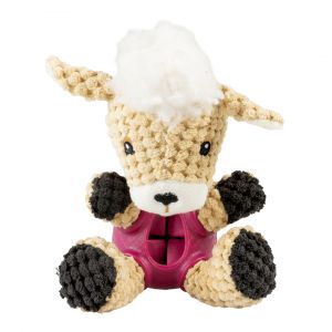 Jouet peluche pour chien mouton distributeur en caoutchouc Duvoplus