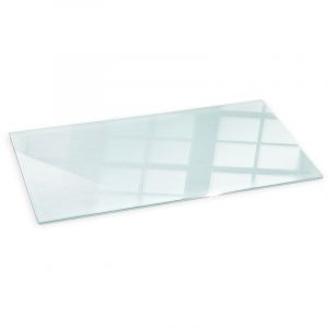 Plaque de Verre Clair pour Po&ecirc;le de Chemin&eacute;e de four tremp&eacute; 125x50 cm Rectangulaire Protection Thermique Resistant aux &eacute;tincelles Plaque de sol