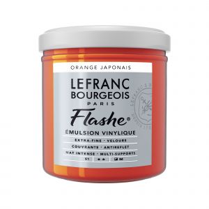 Lefranc & bourgeois Peinture Flashe vinylique - Orange japonais n°476 - 125 ml -