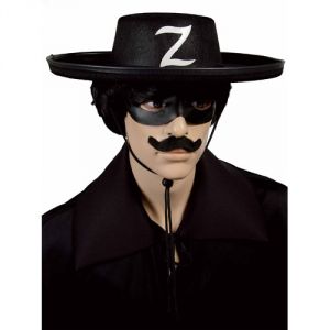 Chapeau feutre bandit masqu&eacute;