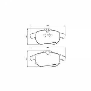 Image de Brembo 4 plaquettes de frein P59043