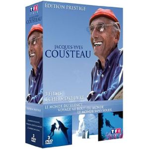 Coffret Jacques-Yves Cousteau - Le monde du silence + Voyage au bout du monde + Le monde sans soleil