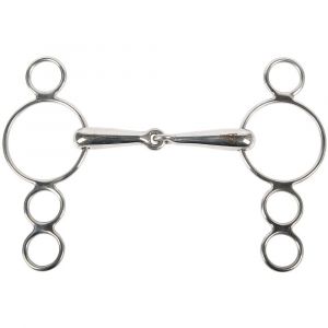 Harry's Horse Mors 4 anneaux pour cheval simple brisure 19 mm