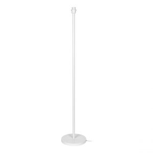 Pied de lampadaire 1xE27 Max.60W Métal Blanc Câble PVC transparent