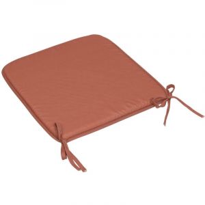 Atmosphera Créateur D'intérieur - Galette de chaise Micro terracotta 39x39cm