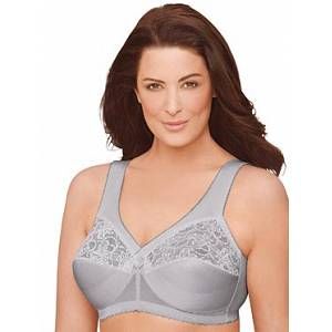 Glamorise Soutien-gorge de tous les jours Femme MagicLift Full Figure Support Bra - Argent&eacute; (Silver) - 100 F(Taille fabricant:85 F)