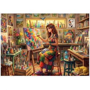 Puzzle 1000 pi&egrave;ces : Le paradis de l'artiste