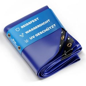 Nemaxx B&acirc;che Premium Imperm&eacute;able [300x200cm] &ndash; R&eacute;sistante aux UV [650 g/m&sup2;] Oeillet Camion, PVC Bois Jardin Toit Construction &ndash; B&acirc;che Protection Hivernale Bleu &ndash; 6 m&sup2;