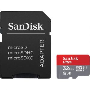 Sandisk Ultra microSDHC UHS 32 Go 80MB/s+Adapt. SDSQUNS-032G-GN6TA