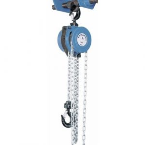Tractel Palan manuel &agrave; cha&icirc;ne Tralift CMU 1000 kg - 1 brin - hauteur lev&eacute;e 3 m