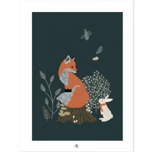 Lilipinso Affiche renard et lapin, Made in France