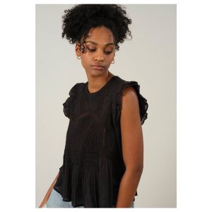 Deeluxe Blouse ILDYA - Couleur - Black, Taille - XS