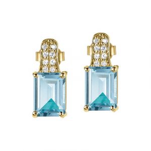 Jacques Lemans Boucles d'oreilles &agrave; fermoir &agrave; poussette SE-O114H 925 Argent