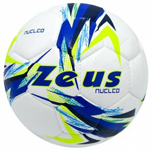 Zeus Nucleo Ballon de foot blanc/royal blue