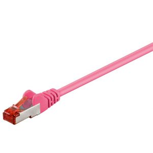 Goobay Câble patch CAT 6, S/FTP (PiMF), magenta 3 m